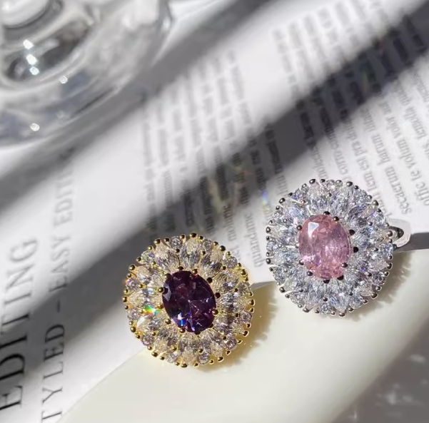 Oval Pear Halo Grand Ring