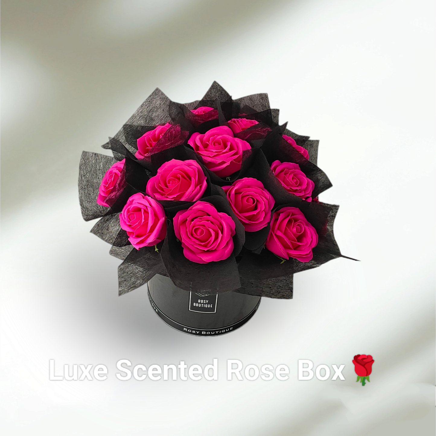 Luxe Scented Rose Black Box