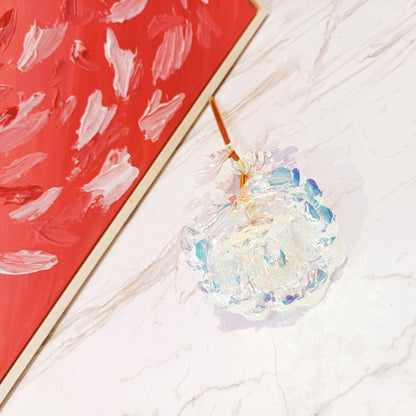 White Sparkle Single Rose