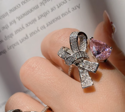 Lana Bow Tie Pink Ring