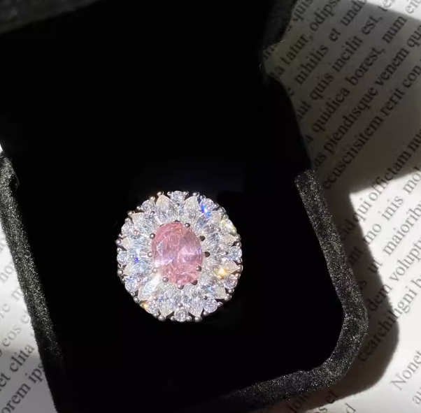 Oval Pear Halo Grand Ring