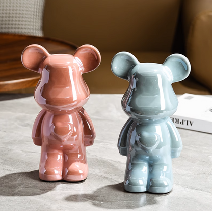 Ceramic Love Heart Bear Ornament
