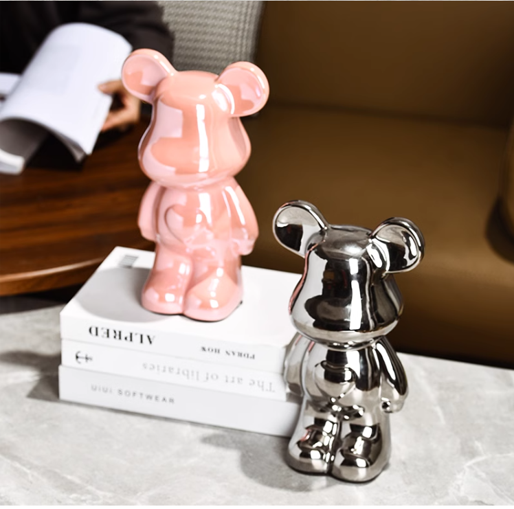 Ceramic Love Heart Bear Ornament